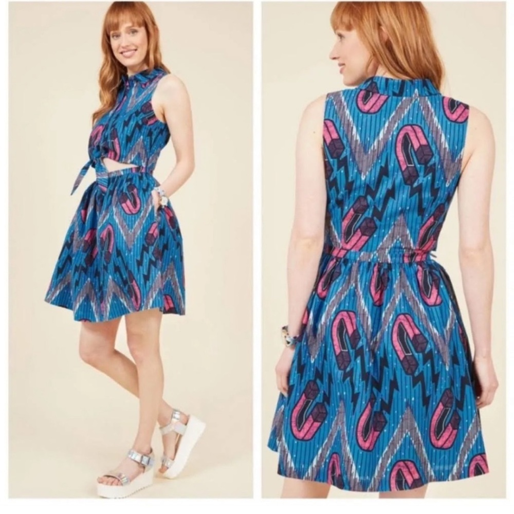 Mod Cloth magnetic print dress